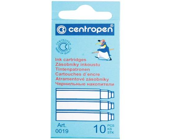 Картриджи чернильные Centropen синие, 10шт., картонная коробка, европодвес 1 0019 1002 / 1 0019 1001