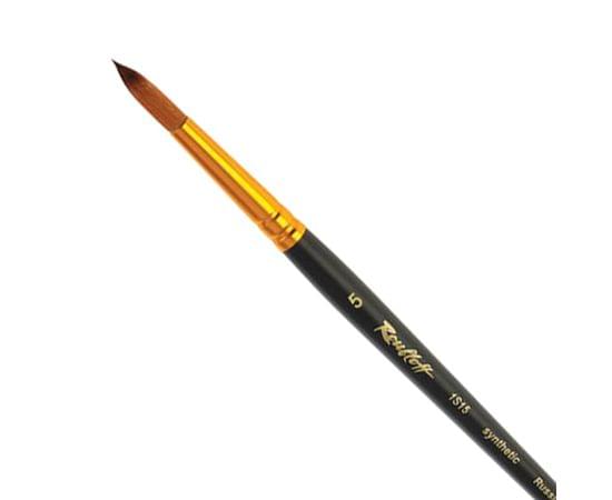 Кисть художественная ROUBLOFF (Рублев) синтетика, под колонок, круглая, № 5, кор. ручка, ЖS1-05,05Ж 200468 