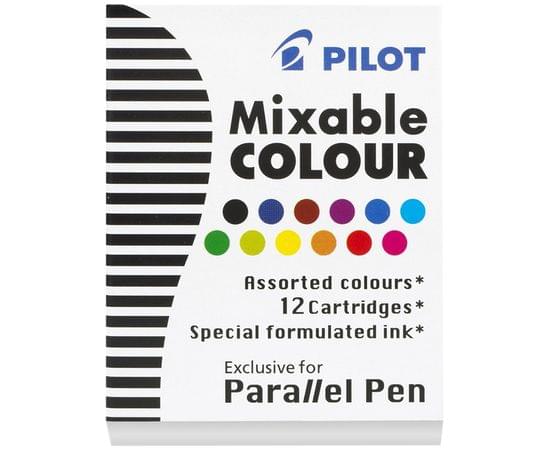 Картриджи с тушью Pilot "Parallel Pen" 12 цветов, 12шт., картонная коробка 233495