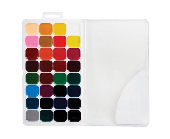 Краски акварельные ЛУЧ "Классика", 32 цв, медовые, без кисти, пластиковая коробка, 26С1579-08 26С1579-08