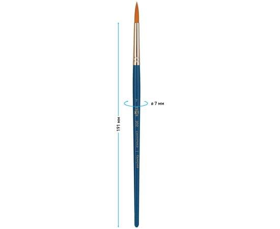 Кисть художественная синтетика Гамма "Галерея", круглая №7, короткая ручка 302007