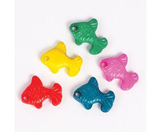 Бусины для творчества РЫБКИ, 21*17мм, 15г., 5 цветов, ОСТРОВ СОКРОВИЩ, 661229 661229