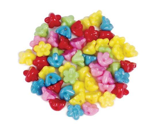 Бусины для творчества ЦВЕТЫ, 10мм, 15г., 5 цветов, ОСТРОВ СОКРОВИЩ, 661230 661230 