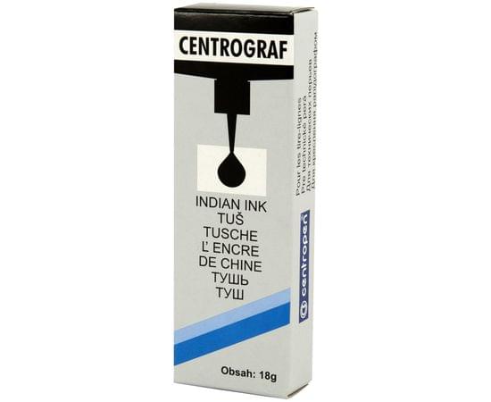 Тушь для рапидографа Centropen, черная, с капельницей,18 г, пластик. флакон 8 0095 0112