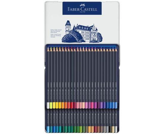 Карандаши цветные Faber-Castell "Goldfaber" 48цв., круглые, заточен., метал. коробка 114748