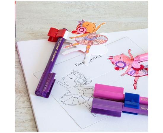 Набор для рисования Faber-Castell "Connector Truck" 33 фломастера+10 клипс, металлическая коробка 155533