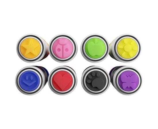 Фломастеры-штампы двусторонние Гамма "Малыш", 08цв., утолщенные, смываемые, картон. упаковка, европодвес 180319_02