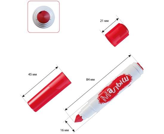 Фломастеры-штампы двусторонние Гамма "Малыш", 08цв., утолщенные, смываемые, картон. упаковка, европодвес 180319_02