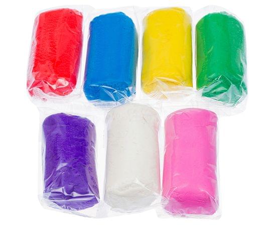 Тесто для лепки Мульти-Пульти "Енот на каникулах", 07 цветов*60г, пластиковое ведро ТЛ_12207