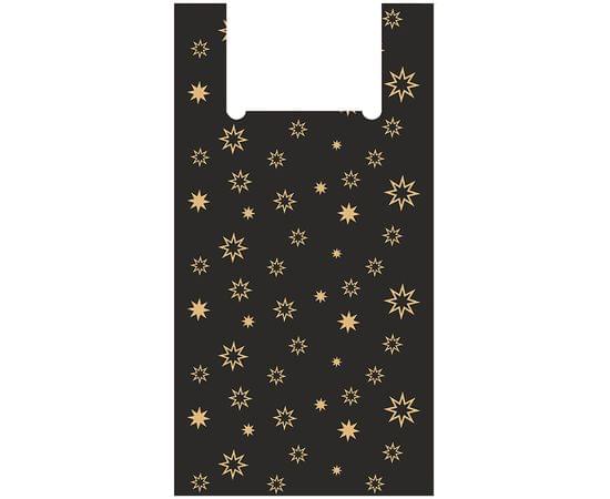 Пакет-майка OfficeClean "Звезды ", 30+16*60см, 15мкм 252397