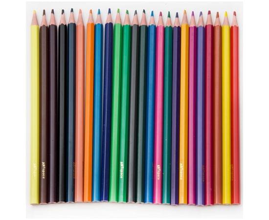 Карандаши цветные пластиковые ArtSpace "Подводный мир", 24цв., заточен., картон, европодвес 259769