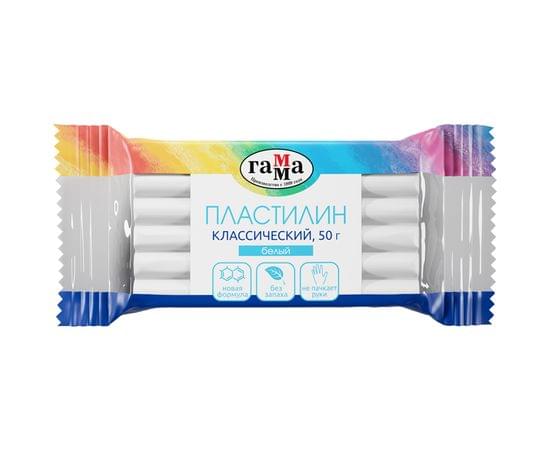 Пластилин Гамма "Классический", белый, 50г 270818_14