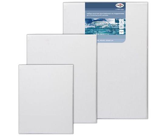 Набор холстов на подрамнике Гамма "Студия", 3шт., 100% хлопок, 280г/м2, крупное зерно 280818_31