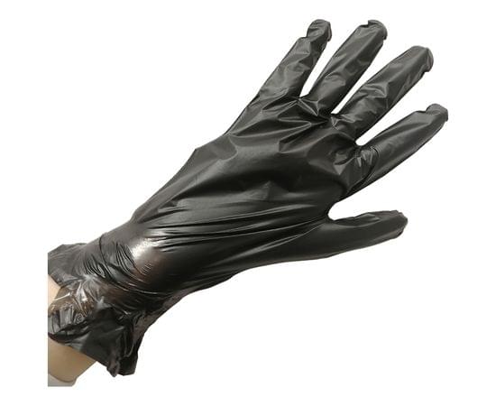 Перчатки эластомерные Aviora, L, 100шт., черные, картонная коробка 402-884