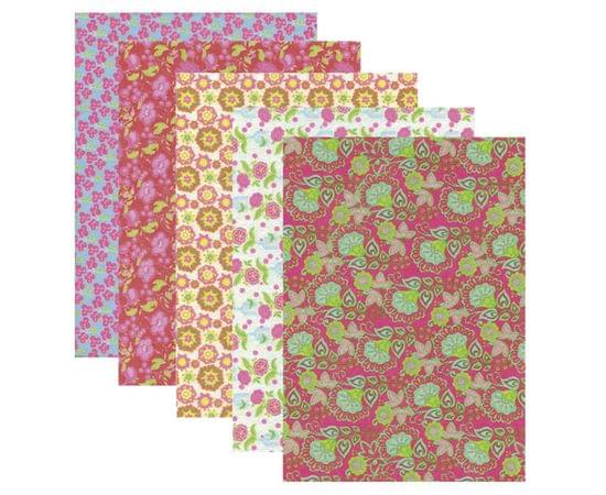 Цветной фетр для творчества А4 ОСТРОВ СОКРОВИЩ с рис., 5л.5цв., толщ.2мм, Цветы, 660648 660648