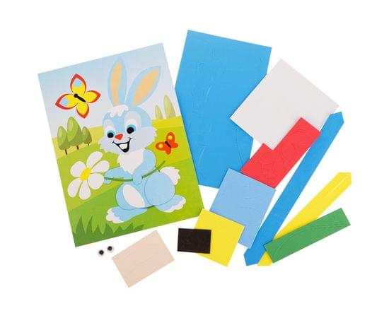 Аппликация занимательная из мягкого пластика EVA Мульти-Пульти "Зайчик" AP_27745