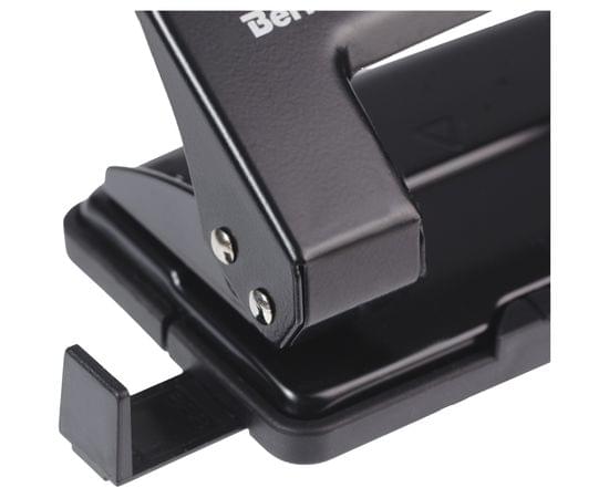 Дырокол Berlingo "Universal" 10л., металлический, черный, с линейкой DDm_10011