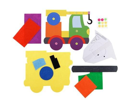 Аппликация из фетра и пуговиц Мульти-Пульти "Автокран", европодвес FC_29582