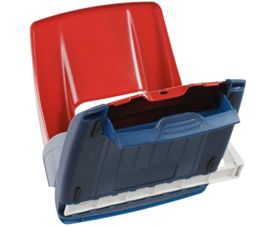 Дырокол Berlingo "Power TX" 30л., металлический, с фиксатором и линейкой, красный KPh_30181