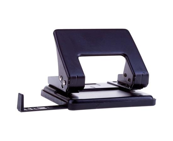 Дырокол OfficeSpace 20л., металлический, черный, с линейкой P204_1865BK