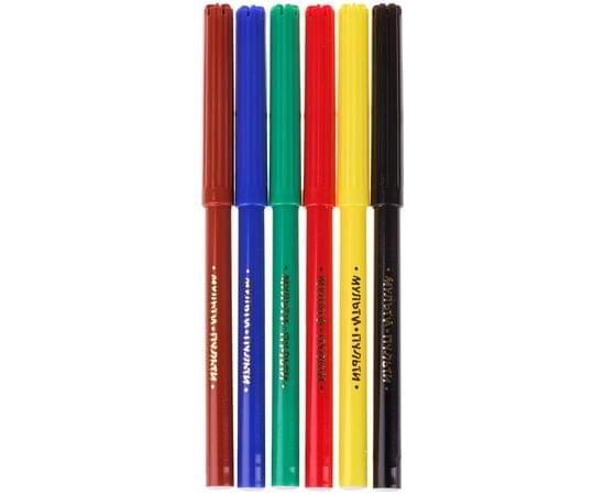 Фломастеры Мульти-Пульти "Енот во Франции", 06цв., смываемые, картон, европодвес WP_10712