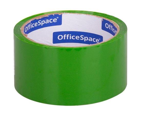 Клейкая лента упаковочная OfficeSpace, 48мм*40м, 45мкм, зеленая, ШК КЛ_6287