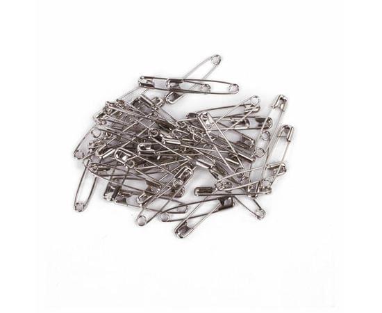 Булавки английские BRAUBERG 32 мм никелированные, 50 шт., в пласт. коробке с европодвесом, 223970 223970