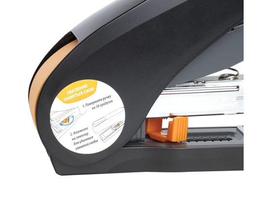 Степлер ЭНЕРГОСБЕРЕГАЮЩИЙ МОЩНЫЙ №24/6-23/13 BRAUBERG "Easy Press", до 100 листов, БЕЗ УСИЛИЙ,224350 224350 