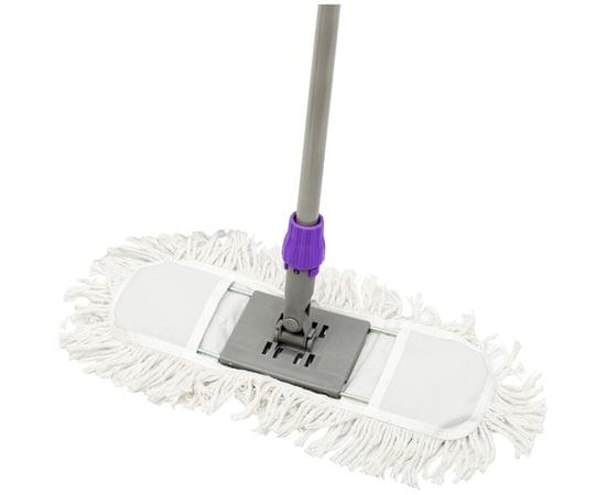 Швабра-рамка OfficeClean Professional, телеск.ручка из нерж. стали 125см, насадка МОП хлопок 40см 303075