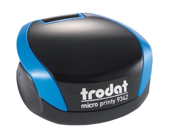 Оснастка для печати карманная Trodat Micro Printy, Ø42мм, пластмассовая, синяя (158943) 9342