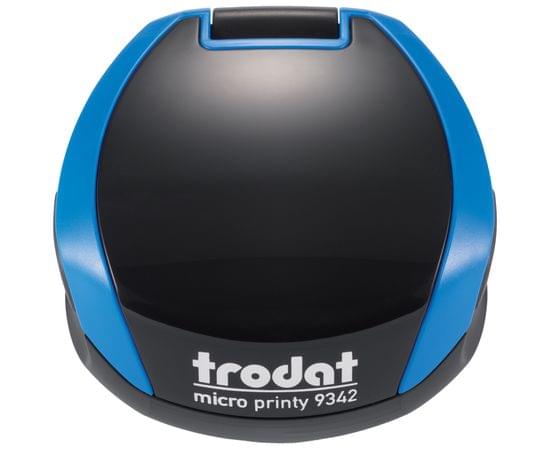 Оснастка для печати карманная Trodat Micro Printy, Ø42мм, пластмассовая, синяя (158943) 9342