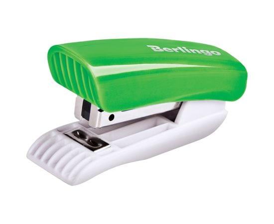Мини-степлер №24/6, 26/6 Berlingo "Blitz" до 15л., пластиковый корпус, зеленый DSp_15414