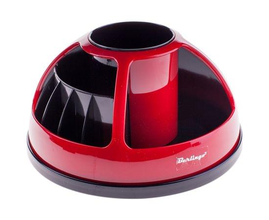 Настольная подставка Berlingo "BR", вращающаяся, черный/красный MOn00073