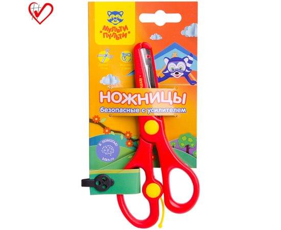 Ножницы детские Мульти-Пульти "Приключения Енота" 14см, с усилителем, европодвес MS_11139