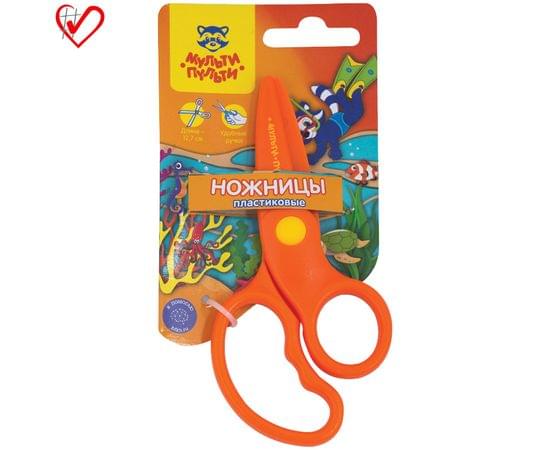 Ножницы детские пластиковые Мульти-Пульти "Приключения Енота" 12,7см, ассорти, европодвес MS_15976