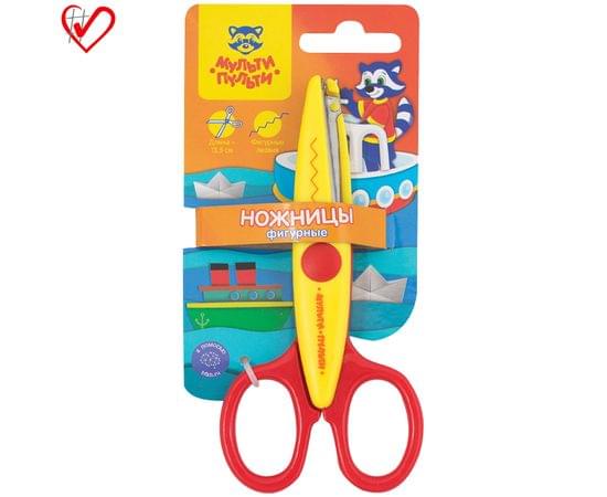 Ножницы детские фигурные Мульти-Пульти "Приключения Енота" 13,5см, европодвес MS_15982