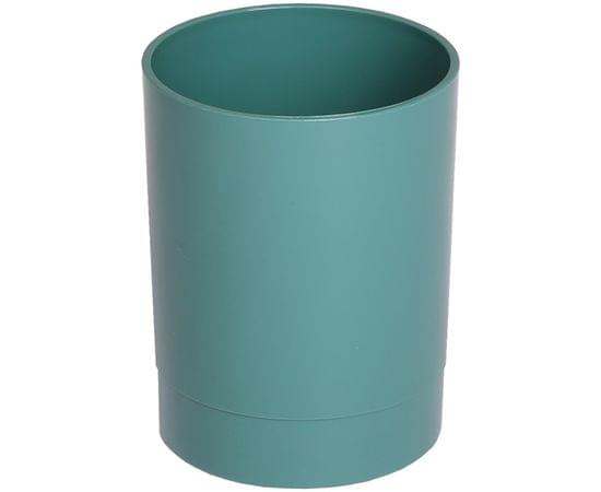 Подставка-стакан Стамм "Офис. Voyage. NY", пластик, круглый, зеленый СН641