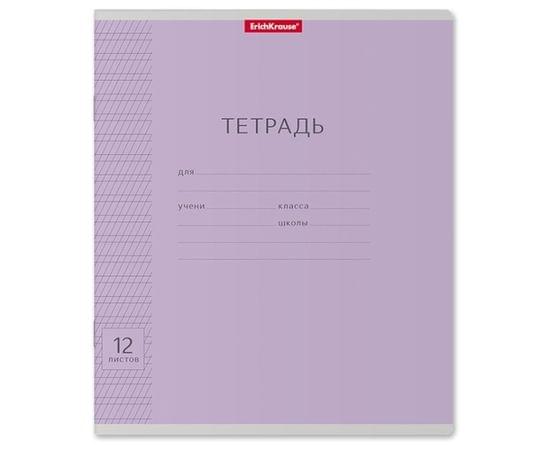 Тетрадь 12л. ERICH KRAUSE частая косая линия, обложка картон, КЛАССИКА "С ЛИНОВКОЙ", 43334 104435