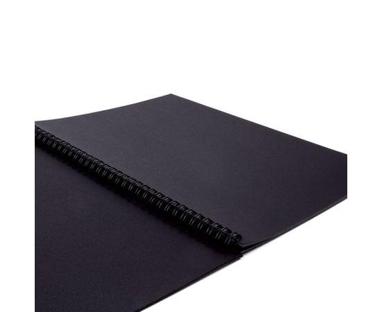 Скетчбук, черная бумага 120г/м2, 210х297мм, 32л, гребень, BRAUBERG ART CLASSIC, 128951 128951