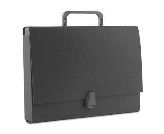 Папка-портфель А4 черная картон Office Product/7 21187811-05