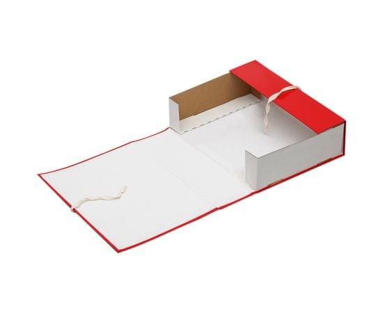 Короб архивный с завязками OfficeSpace разборный, БВ, 80мм, красный, клапан МГК 284720