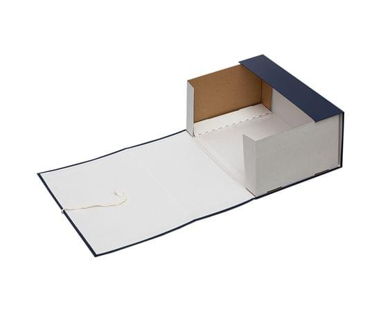 Короб архивный с завязками OfficeSpace разборный, БВ, 150мм, синий клапан МГК 284723