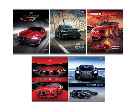 Тетрадь 48л., А5, клетка Hatber "Super Cars" 48Т5В1