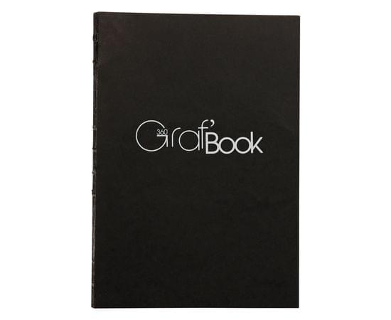 Скетчбук 100л., А5 на сшивке Clairefontaine "Graf Book 360°", 100г/м2 975801C