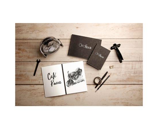 Скетчбук 100л., А5 на сшивке Clairefontaine "Graf Book 360°", 100г/м2 975801C