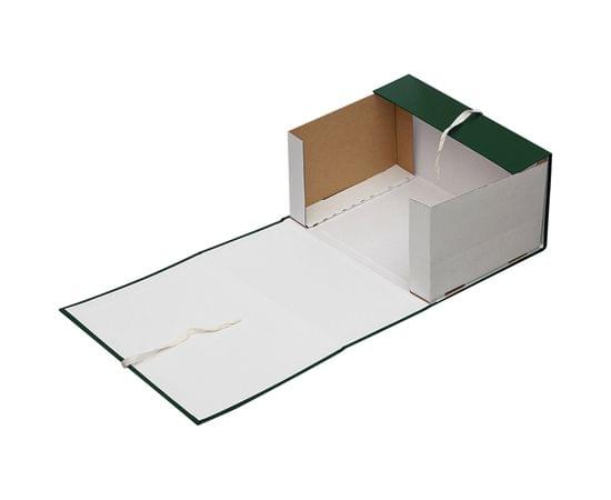 Короб архивный с завязками OfficeSpace разборный, БВ, 150мм, ассорти, клапан микрогофрокартон, до 1400л A-BAV15_357