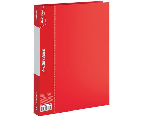 Папка на 4 кольцах Berlingo "Standard", 25мм, 700мкм, красная ABp_42103