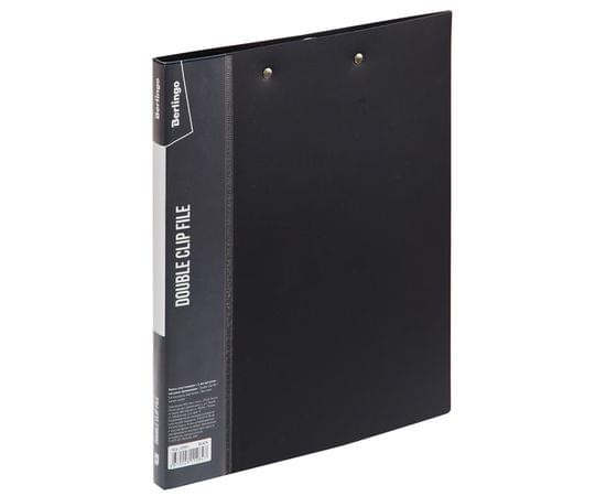 Папка с 2-мя зажимами Berlingo "Standard", 17мм, 700мкм, черная ACp_02001