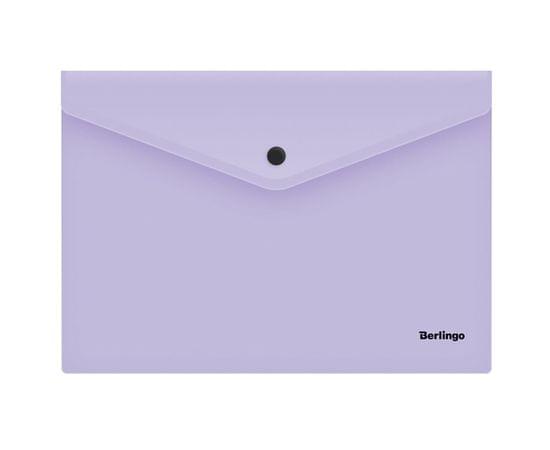 Папка-конверт на кнопке Berlingo "Instinct" А4, 180мкм, лаванда AKk_04507