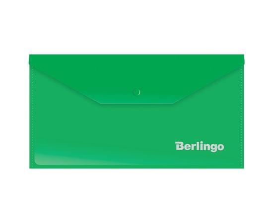 Папка-конверт на кнопке Berlingo, С6, 180мкм, зеленая AKk_06304
